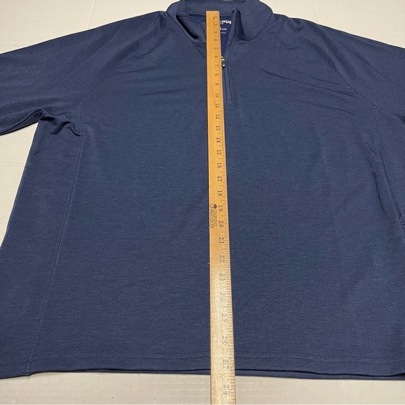 Bonobos Golf Shirt 1/4 Zip Pullover Men’s XL Navy Blue Long Sleeve Sweatshirt - Picture 9 of 11